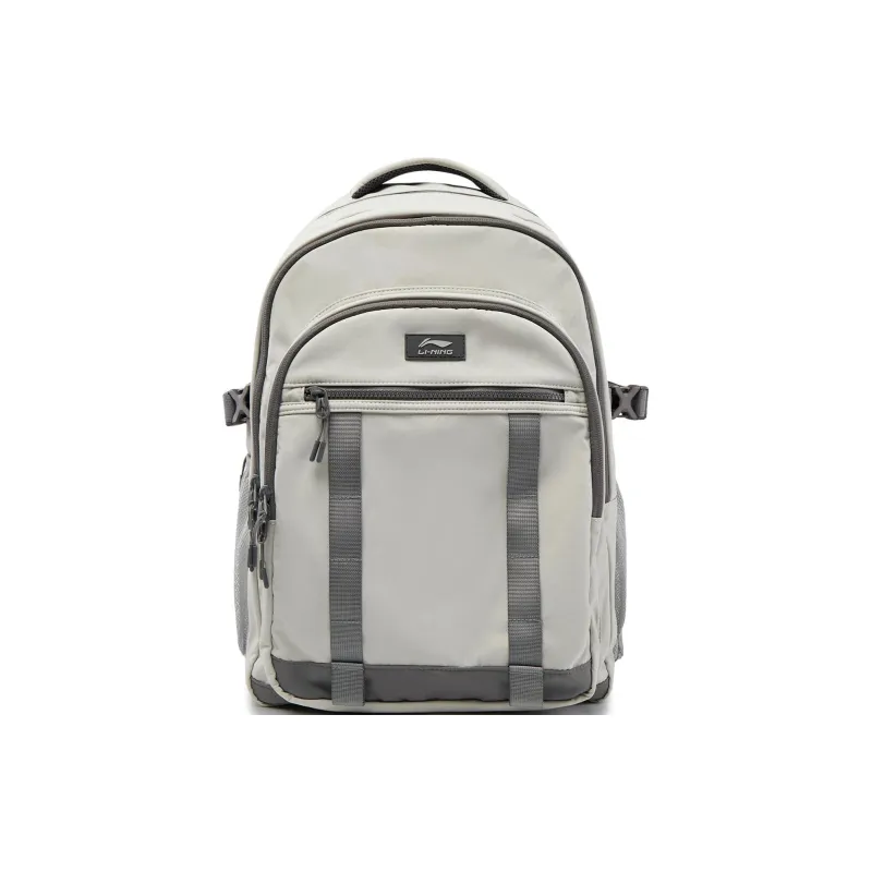 LiNing Sports Life Collection Polyamide Backpack Unisex Light Lime & Road Gray-0