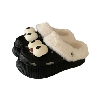SHIGUDE Home Slippers Women's, Black