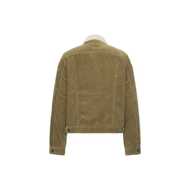 ALLSAINTS Shearling Collar Denim Jacket-1