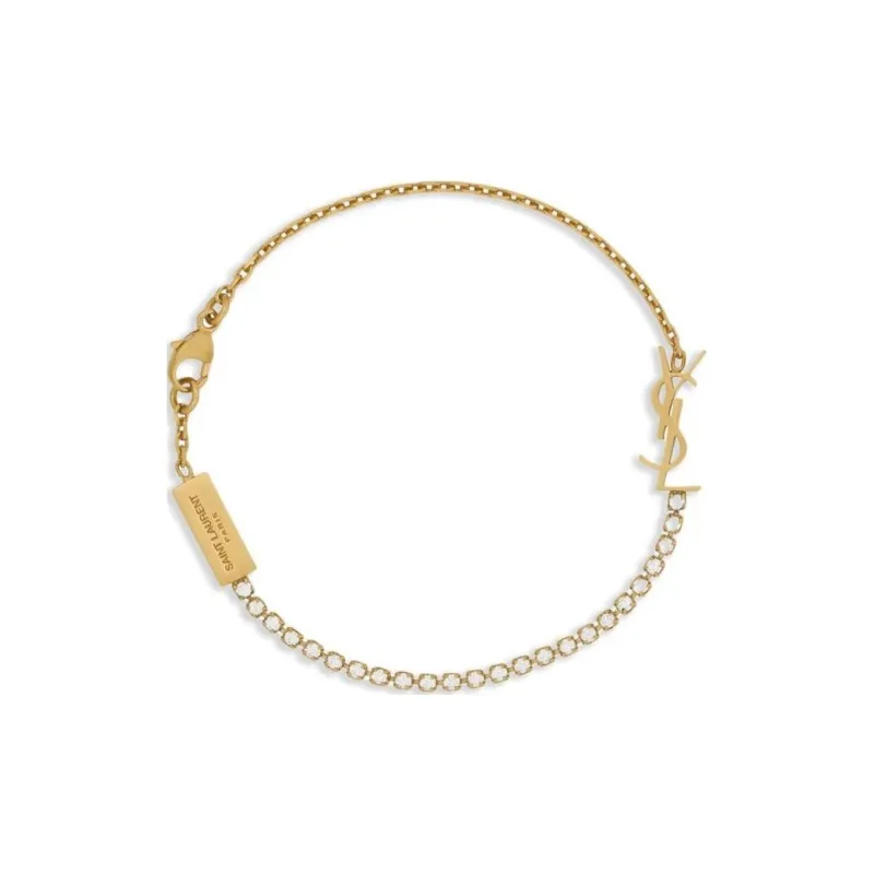 SAINT LAURENT Cassandre Charm Bracelet-4
