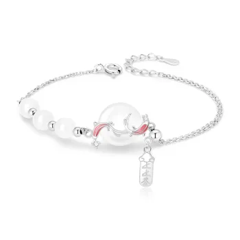 Central Fashion Chalcedony Jade Bracelets Women's