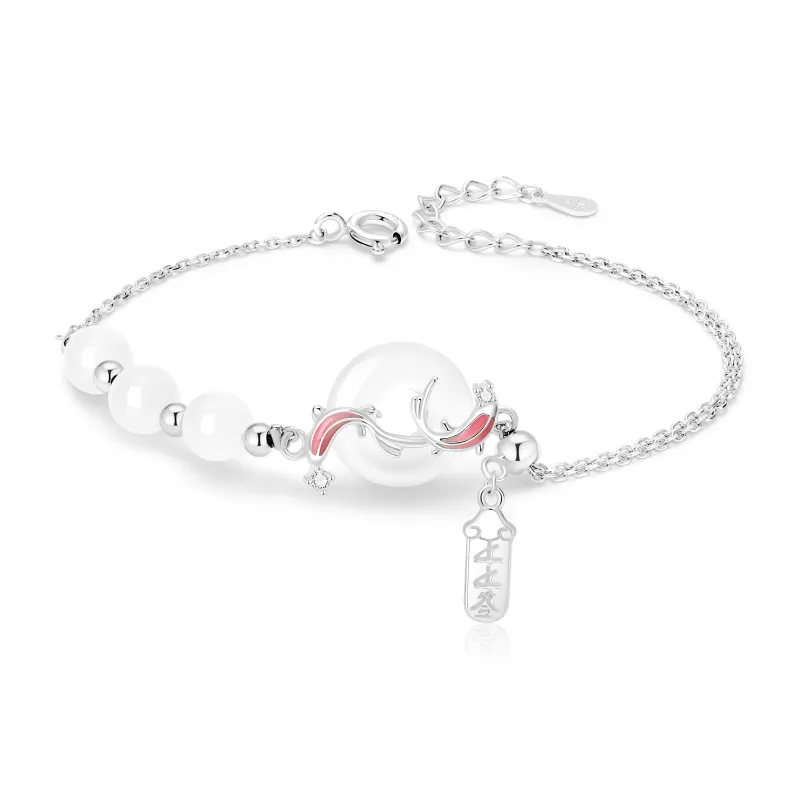 Central Fashion Chalcedony Jade Bracelets Women's-0