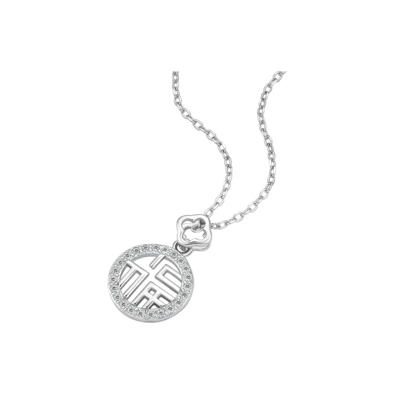 ZHOU LIU FU S925 Silver Necklaces Women's-1