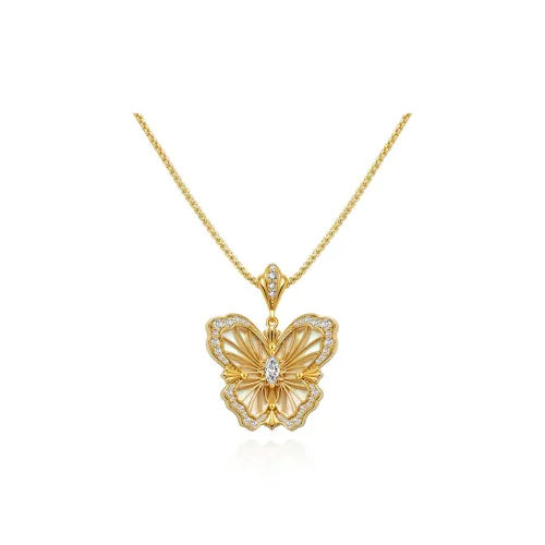 FUNNXI S925 Silver With 18K Gold Plating Necklaces Women's