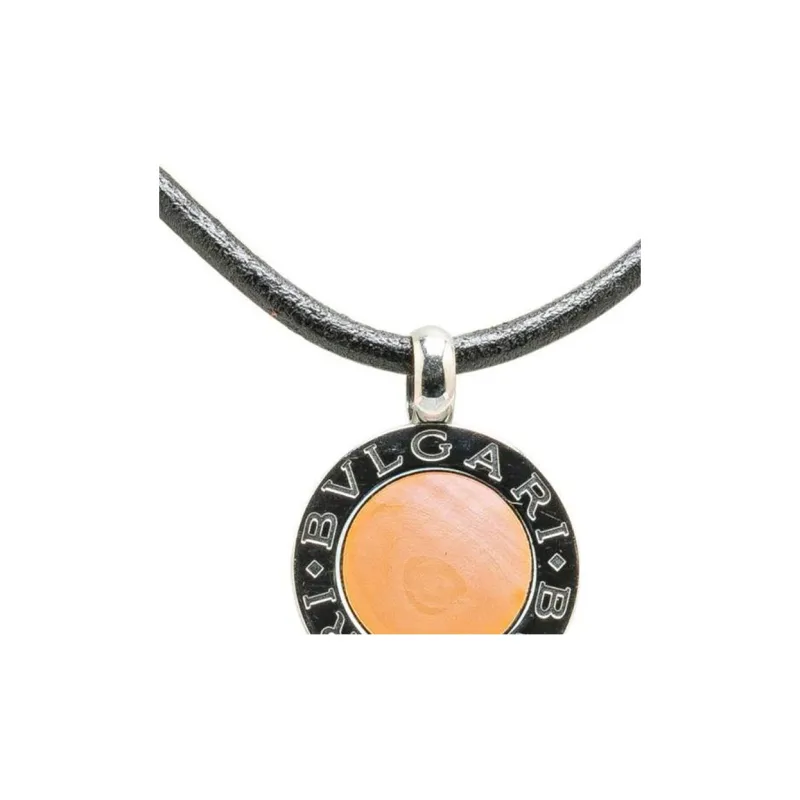 BVLGARI 20th Century Stainless Steel Shell BVLGARI BVLGARI Pendant Choker Costume Necklace-2