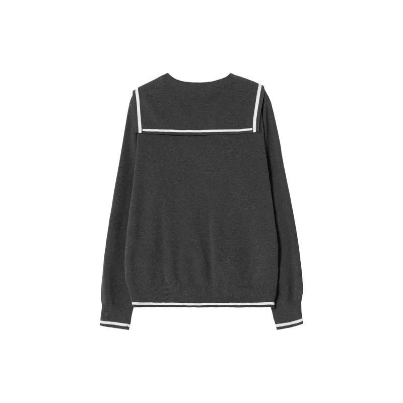 SOON FLOWER Fall And Winter Knitwear Women's Oni Gray-1