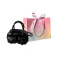 Black Brand Shopping Bag