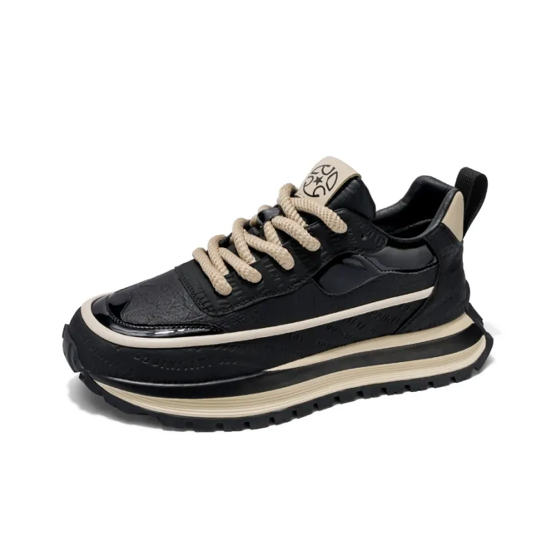 SENGUIBUCK Breathable Height Increasing Low-Top Chunky Sneakers Men's-3