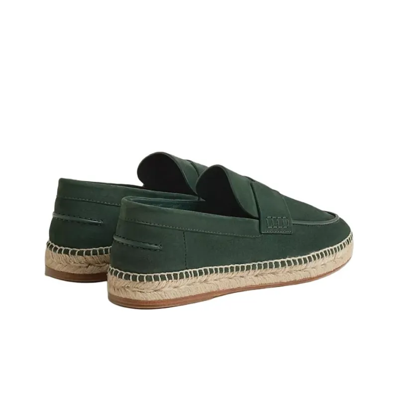 HERMES Trip Espadrilles Men's Dark Green-3