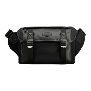 TOD'S Nylon Messenger Bag, Crossbody Bag, Shoulder Bag Trumpets Men's Black