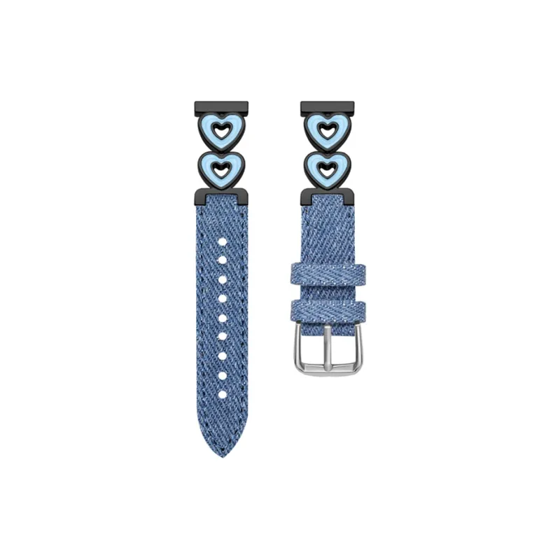 CHUANGYIDA Red Beige Compatibility Watch Band 145~210mm Canvas Material-7