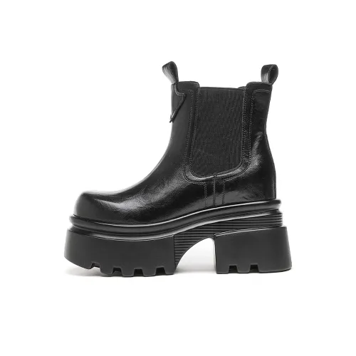 CARDANRO Small sized Sky Vegetables Short Chelsea Boots Women's
