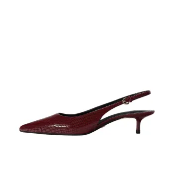 ZARA LIMITED EDITION Slim Heel High Heels 5cm Women's Red