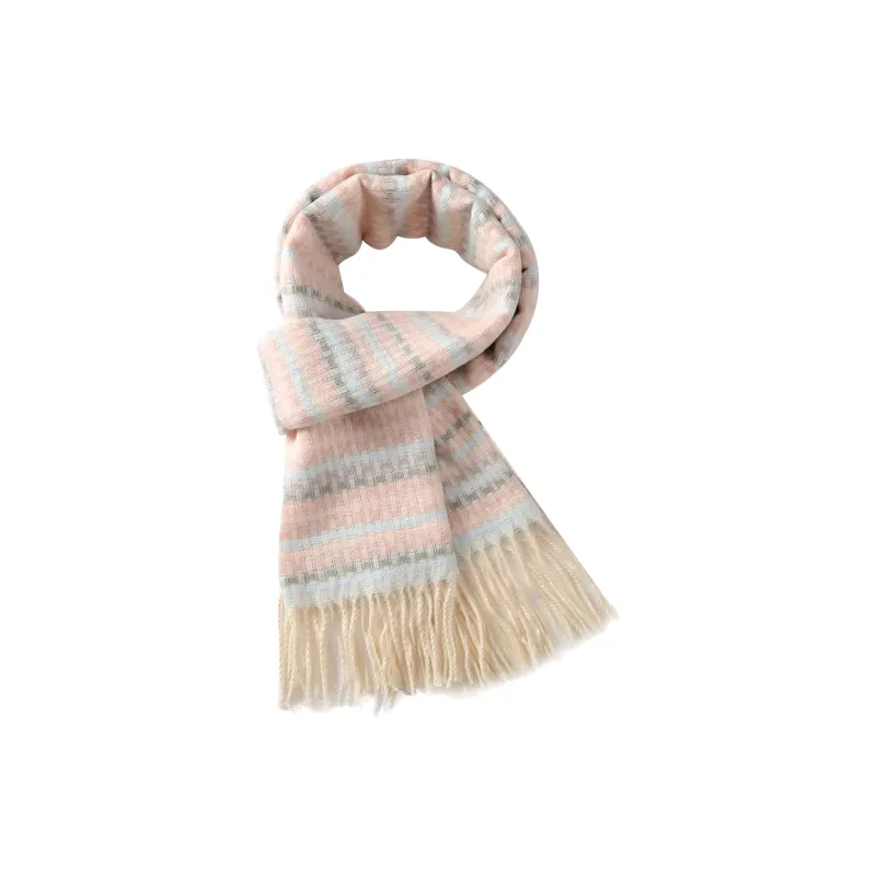 PLAN IN Knit Scarves Unisex-8