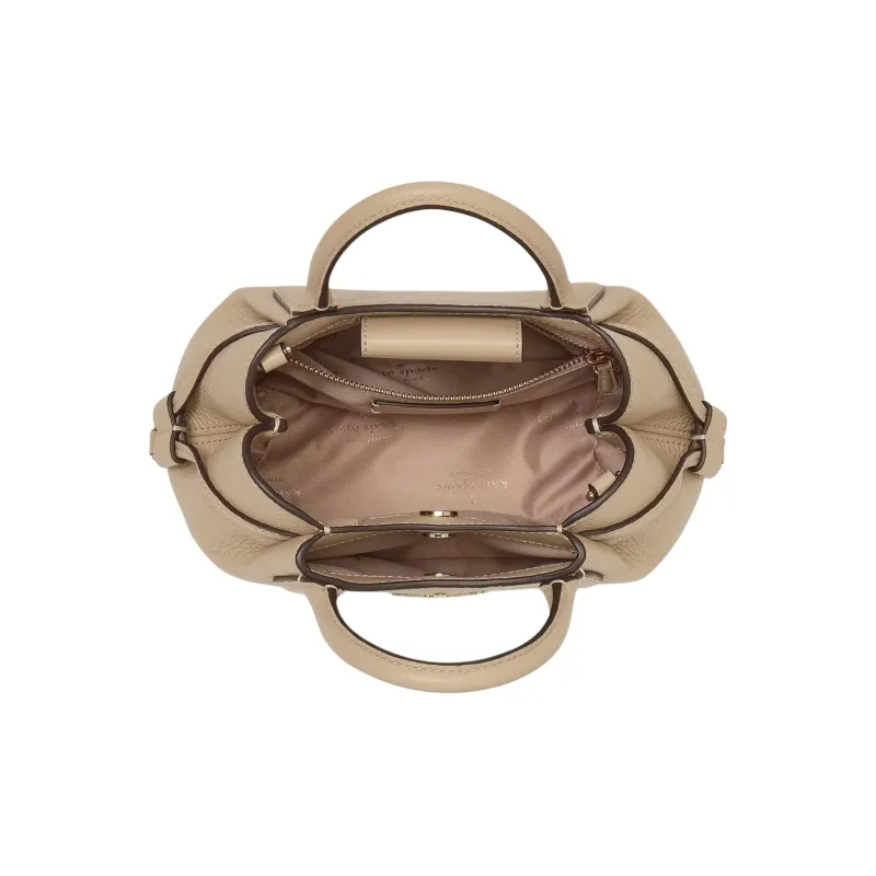 Kate Spade Cow Leather Dumpling Bag One Shoulder Handbag Mini Women's Light Sand-3