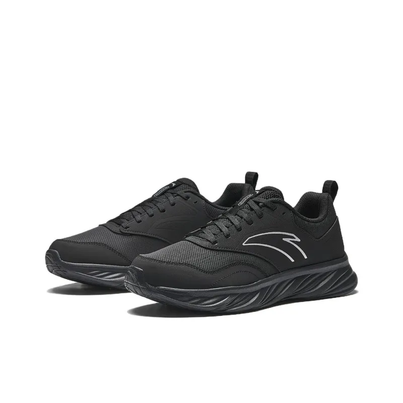 Anta Running Collection Wear-resistant And Lightweight Low-Top Casual Running Shoes Men's Black-1