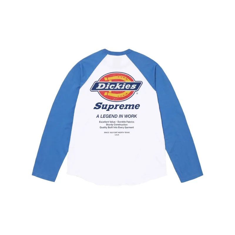 Supreme Dickies Raglan L/S Top-5