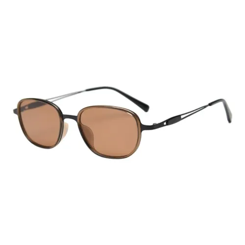 Yamaichi Maru Plate And Metal Oval Sunglasses Unisex