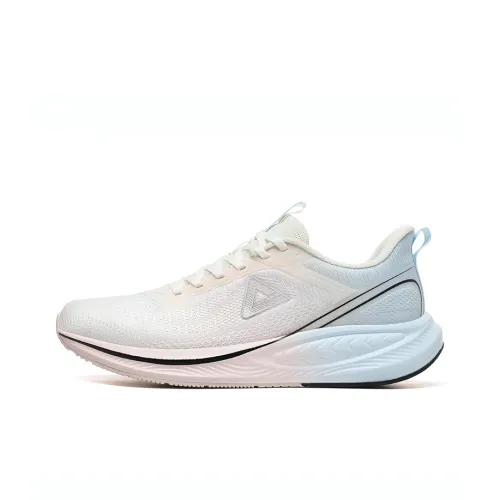 PEAK Attitude 7.0 Cushioning Anti Slip And Wear Resistant Low Top Casual Running Shoes Men's White Pink Blue