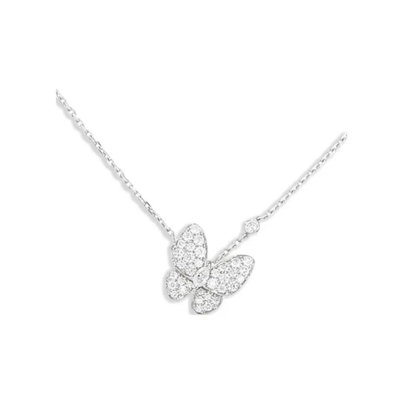 Van Cleef & Arpels 18kt Yellow Gold Deux Papillons Diamond Necklace-1