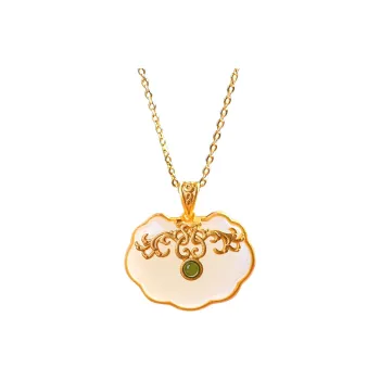 Jade Ink Love Chinese Fashion Trend Classic White Jade Unisex