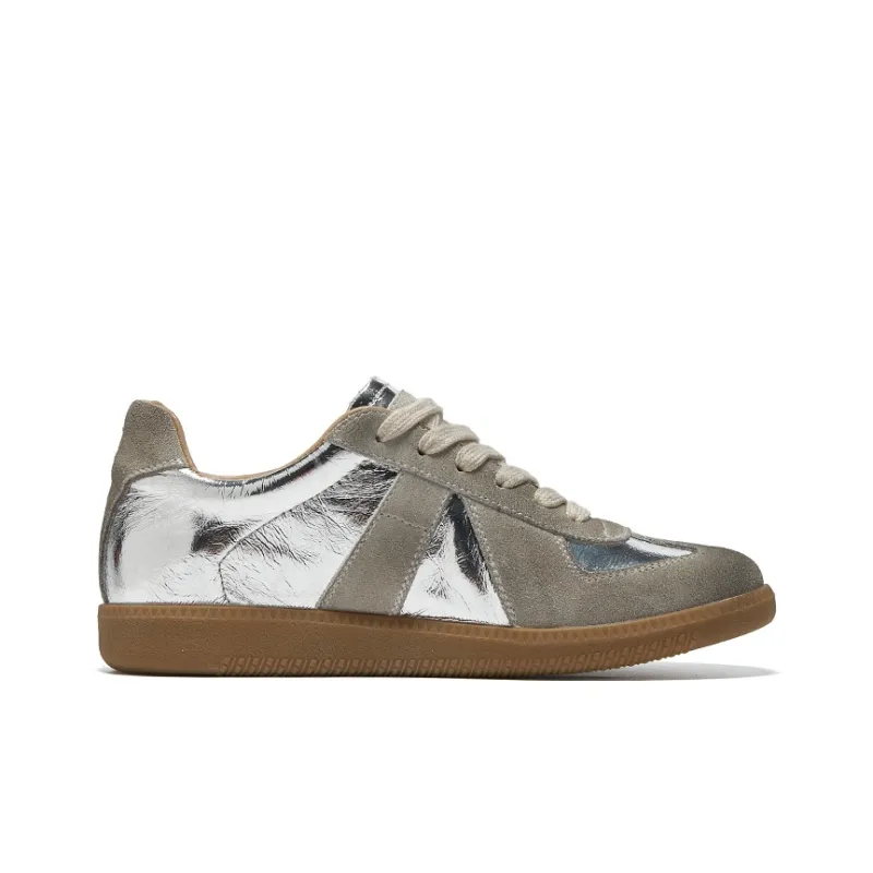 OSITA RED Skateboard Shoes Women's Low Top White/Light Brown-16