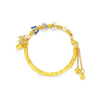 Yuanyanghuangjin 990 Fine Silver Bracelets Women's