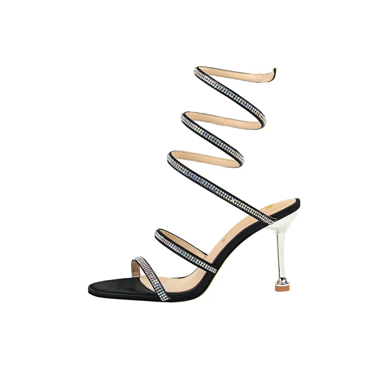 QITUMAUL Slim Heel High Heels 8cm Women's-0