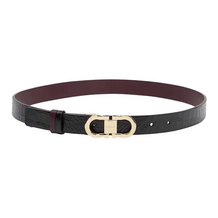 Ferragamo Gancini buckle Leather Belt-0
