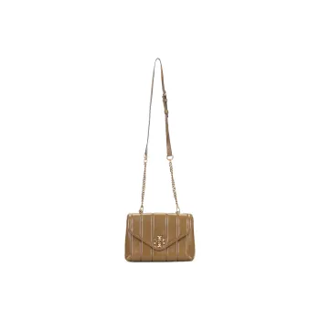 TORY BURCH Kira Leather Shoulder Bag, Crossbody Bag, Handbag Small Size Women's Brown
