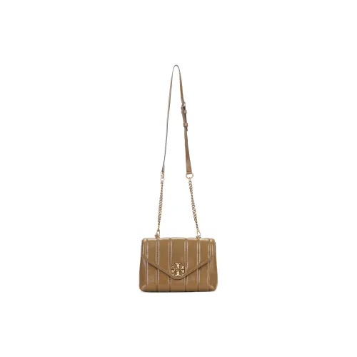 TORY BURCH Kira Leather Shoulder Bag, Crossbody Bag, Handbag Small Size Women's Brown