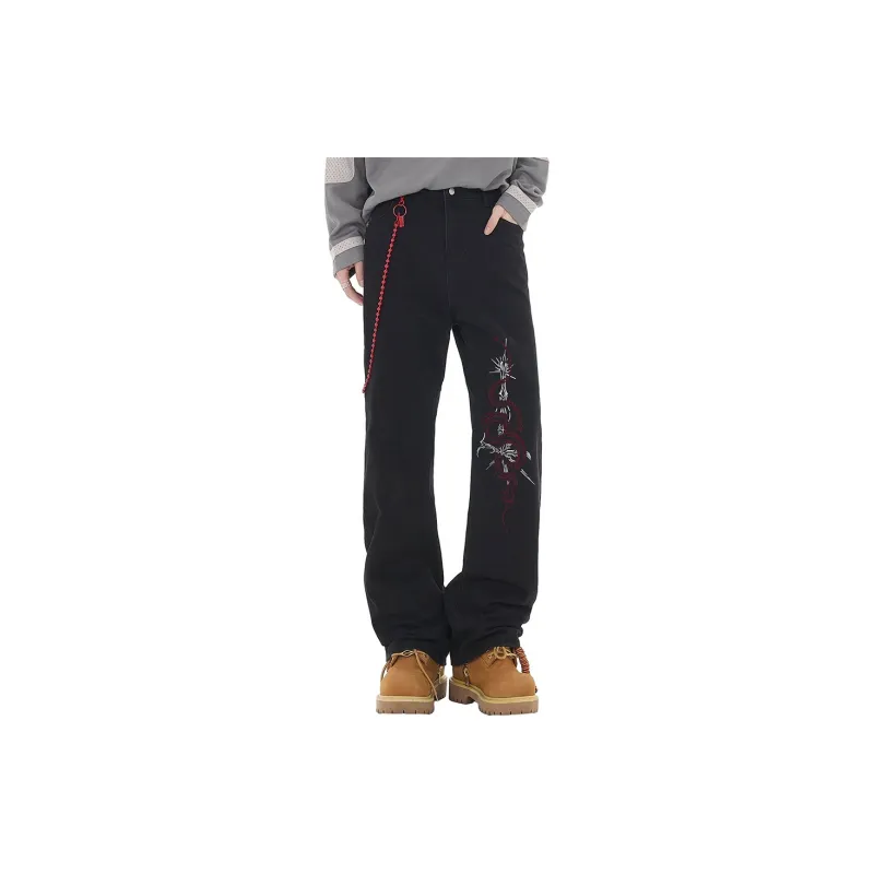 PEIMENG Jeans Unisex-2