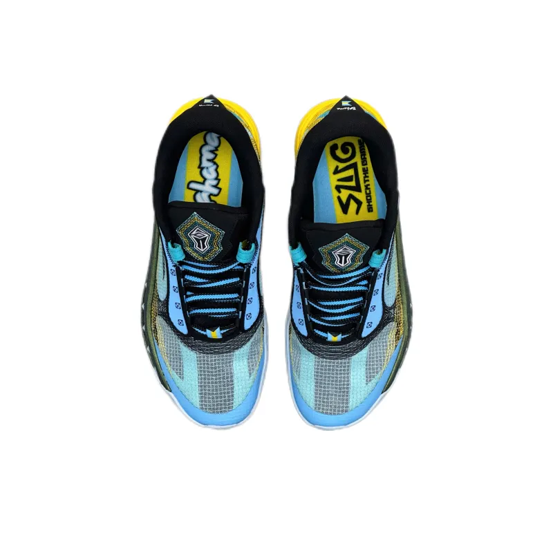 Anta Tide 6 Anti Slip Wear Resistant Low Top Basketball Shoes Men's Blue-2