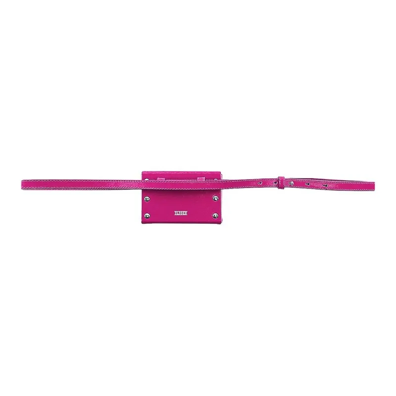 CLOSED Cow Leather Fanny Pack Women's Purple-1