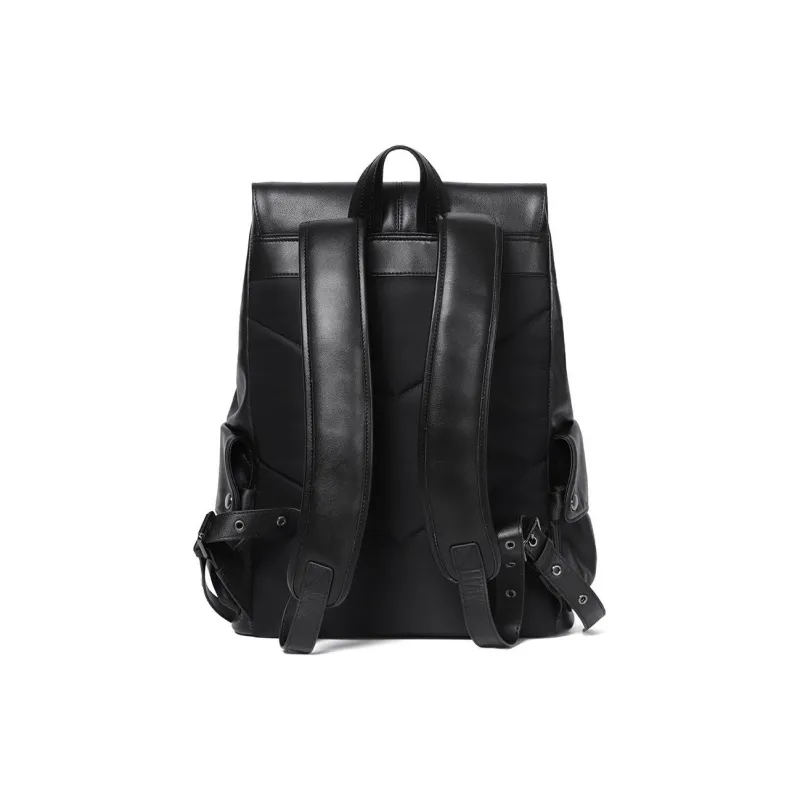 LARTIGENT Cow Leather Backpack Men's Black-2