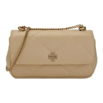 TORY BURCH Kira Leather Crossbody Bag Shoulder Bag Mini Women's Beige