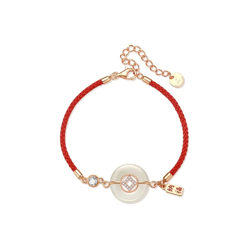 CHINA GOLD Chalcedony Jade Bracelets Women's-5