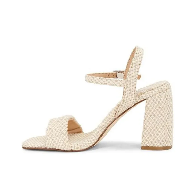 STEVE MADDEN Mareena Strap Sandals 9cm Women's Beige-1