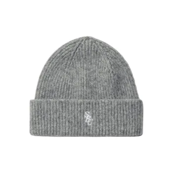 SPORTY & RICH Logo Embroidered Knitted Beanie
