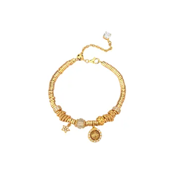 Gingerford S925 Silver Gold Plated Karat Bracelets Women's