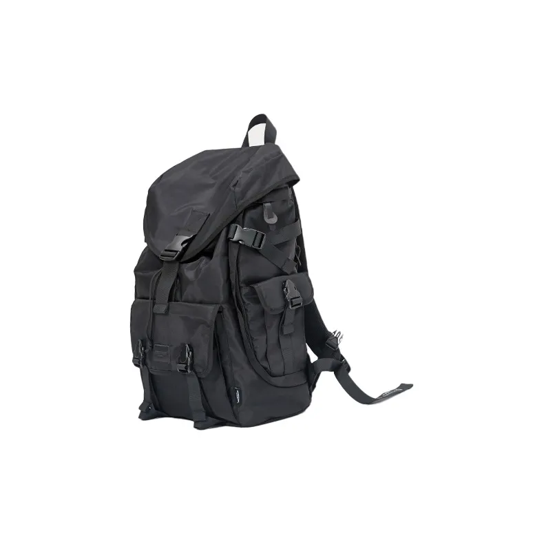 MYEDITION Backpack Abrasion Resistant Water Repellent Oxford Shoes Black Unisex-1