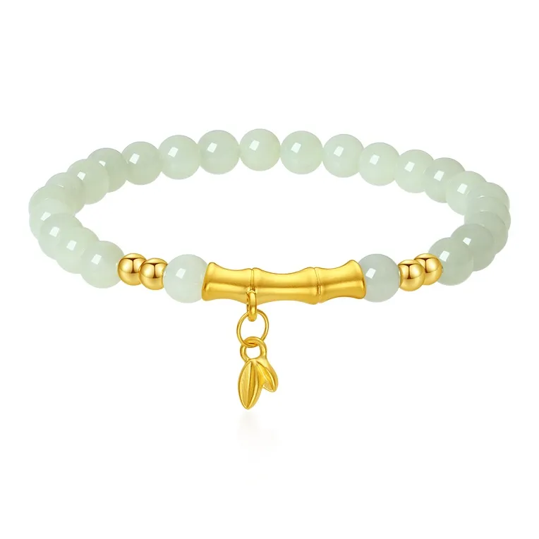 CHOW TAI KING Hetian Jade Bracelets White Jade/Pale Greenish White Jade Women's-0
