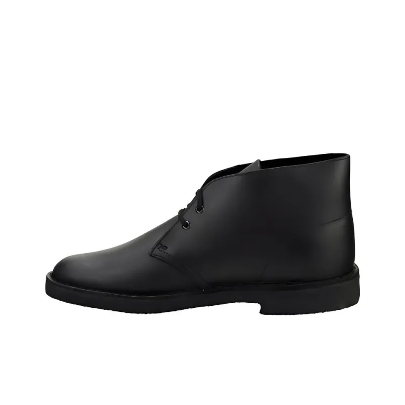 Clarks Originals Leather 'Black Polished' Desert Boots-0