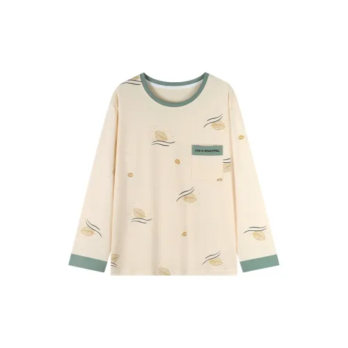 MIIOW Pajama Tops Women's Apricot