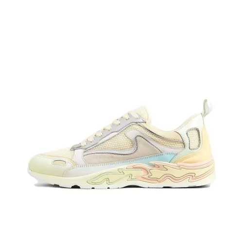 Sandro Pembe Flame Low Top Casual Shoes Women's Light Yellow