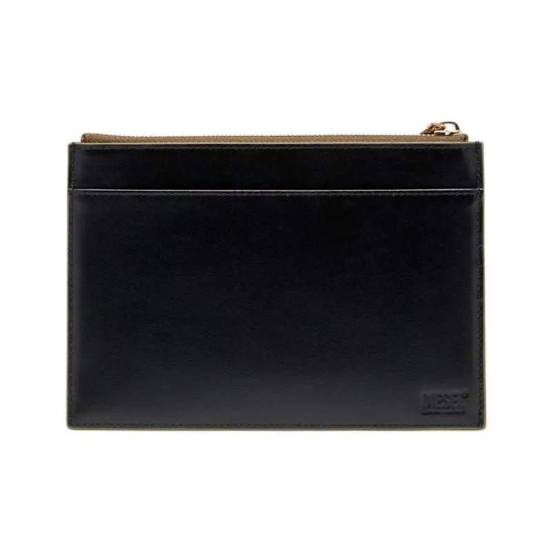 DIESEL Calfskin Clutch Women's Gold-2
