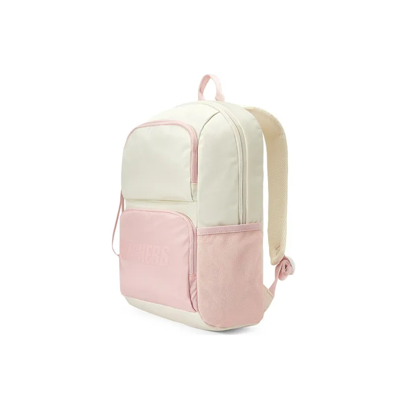 Skechers Fabric Backpack Regular Unisex Cream White-2