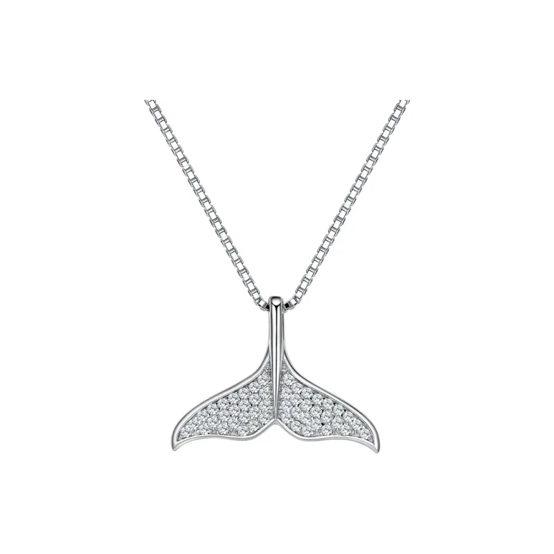 LONGFENG JEWEL S925 Silver Necklaces Women's-4