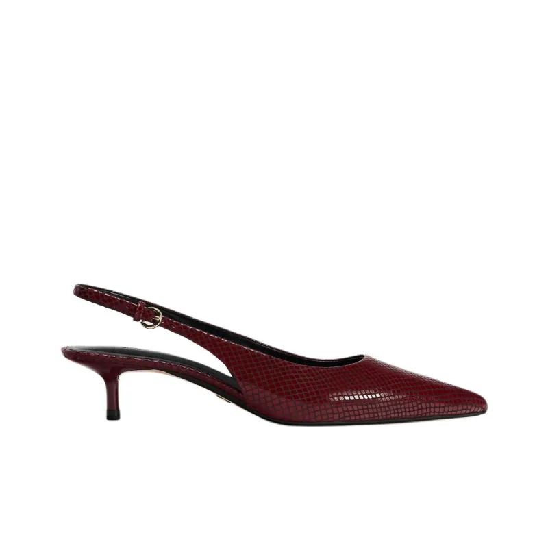 ZARA LIMITED EDITION Slim Heel High Heels 5cm Women's Red-1