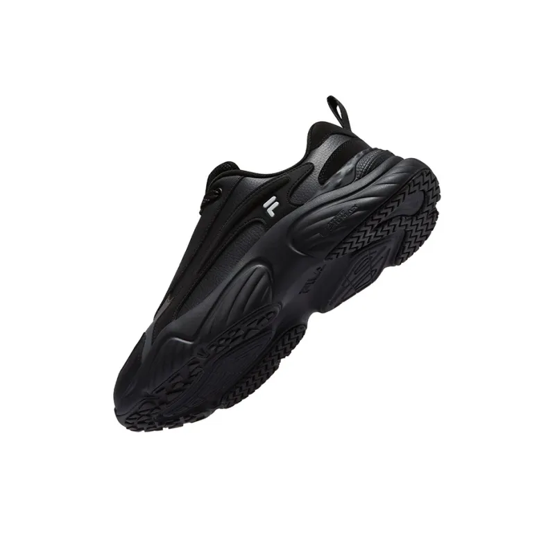 FILA FUSION Conch D Low Top Running Shoes Men's Black-3